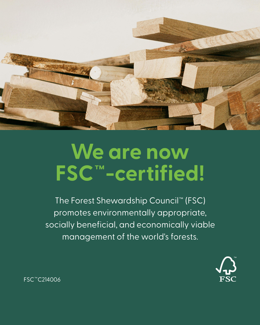 POSM Factory posiadaczem certyfikatu FSC™!
