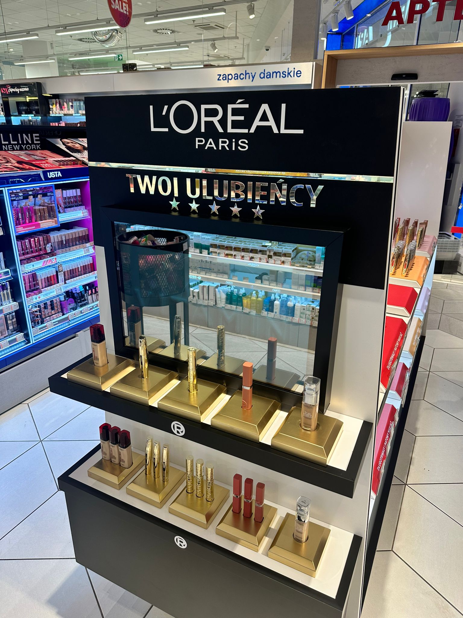 Display rack-end for L’Oréal Paris